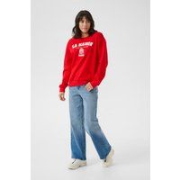 Sweatshirt mit französischem Grafik-Print