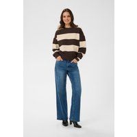 Oversize-Sweatshirt mit Streifenmuster