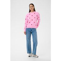 Weites Sweatshirt mit Herz-Motiv