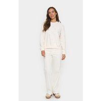 Locker geschnittenes Sweatshirt mit Herzprint
