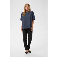 Oversized-T-Shirt mit Glitzer-Struktur