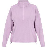 Half-Zip Sweatshirt mit Kordelzugsaum