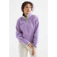 Übergroßer Plüsch-Half-Zip-Fleece