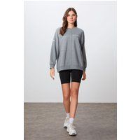 Oversized Sweatshirt mit Nahtdetails