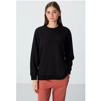 Oversized Fleece-Sweatshirt mit Rundhalsausschnitt