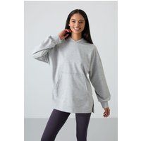 Übergroßer bedruckter Kapuzenpullover