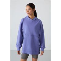 Übergroßer Kapuzenpullover in Überlänge
