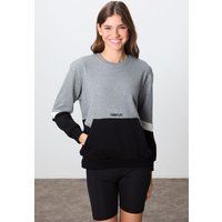 Oversized-Pullover mit farbigen Paneelen