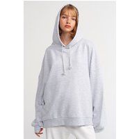 Übergroßer Kapuzenpullover aus Baumwoll-Jersey