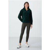 Oversize-Fleece-Hoodie mit Reißverschluss