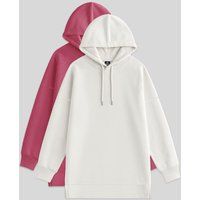Oversized-Hoodie aus Baumwollmix