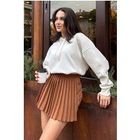 Oversize-Kapuzenpullover aus Fleece