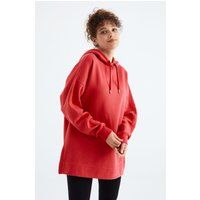 Oversized Longline Kapuzen-Sweatshirt