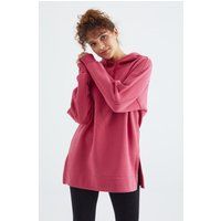 Übergroßer Kapuzenpullover in Überlänge