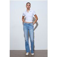 Bootcut-Jeans mit niedrigem Bund