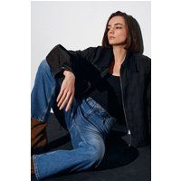 High-Waist Weite Denim