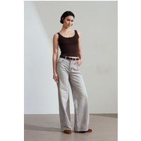Weit geschnittene Jeans mit hoher Taille