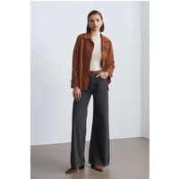 Hochtaillierte Jeans mit weitem Bein