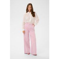 Hochtaillierte Jeans mit weitem Bein