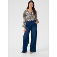 Hoch taillierte Wide-Leg-Jeans