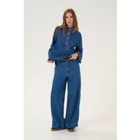 Weit geschnittene Denim mit lockerer Passform