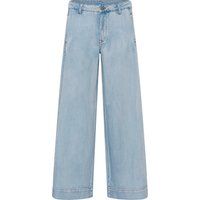 Hellblaue Jeans mit weitem Bein