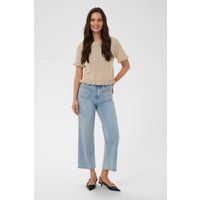 High-Waist Wide-Leg Cropped-Jeans