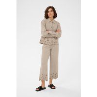 Cropped-Jeans mit weitem Bein