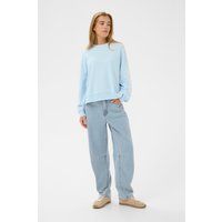 Loose-Fit-Jeans mit Ziernähten