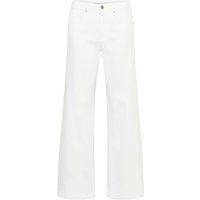 Minimalistische High-Waist-Jeans mit weitem Bein
