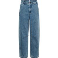 Locker geschnittene Jeans mit Nahtdetails