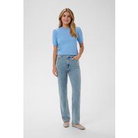 High-Waist-Jeans mit geradem Bein
