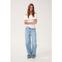 Relaxed-Fit Denim mit weitem Bein