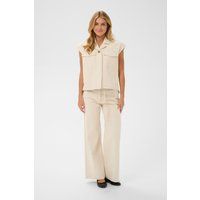 Weite Hose mit hoher Taille