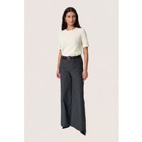 Weit geschnittene High-Waist Denimhose