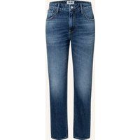 Gerade geschnittene Mid-Rise Ankle-Jeans