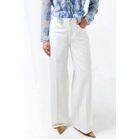 Weite Denim-Jeans mit hohem Bund