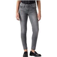 Eng geschnittene Stretch-Jeans mit hohem Bund