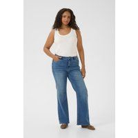 Flared-Jeans mit hohem Bund