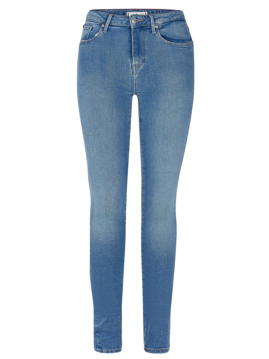 Skinny-Jeans mit hohem Bund
