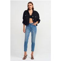 High-Waist Slim-Straight Jeans