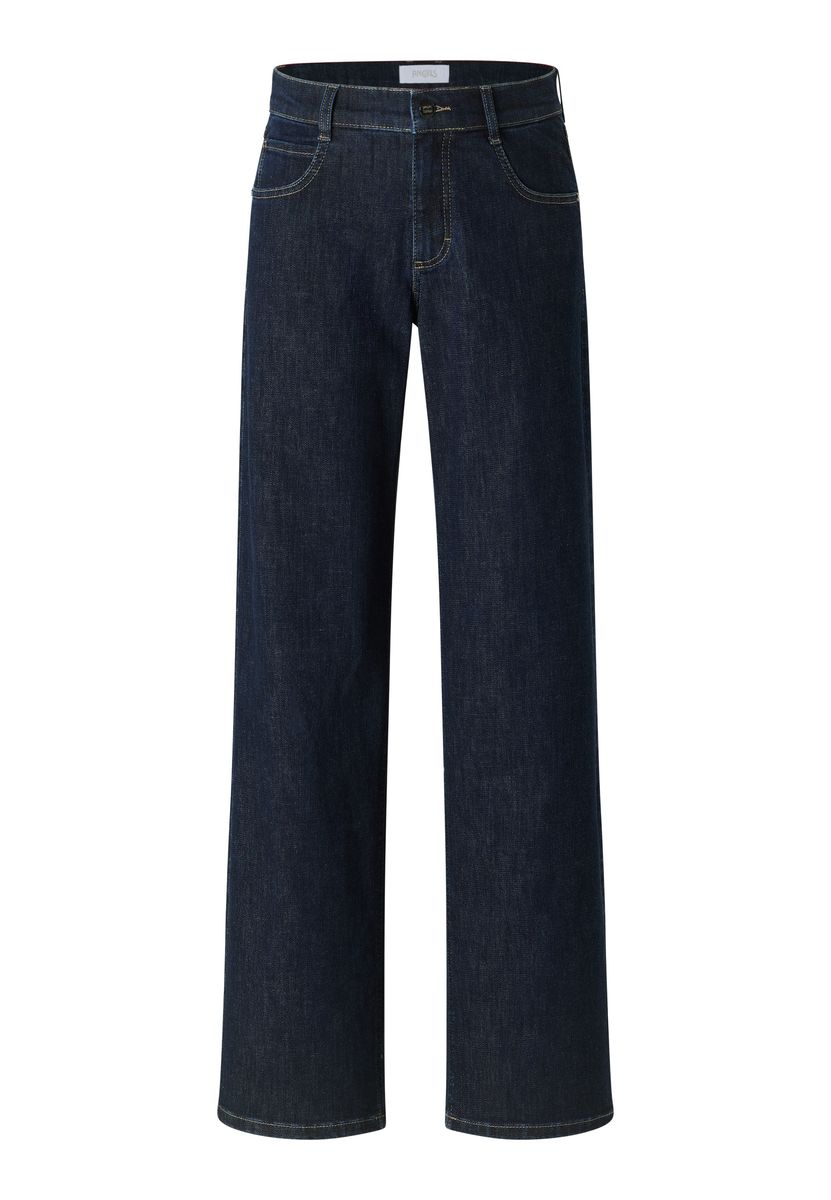 Weite High-Waist-Jeans
