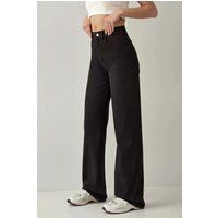 High-Waist Jeans mit geradem Bein