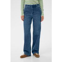 Entspannte Wide-Leg Denim Jeans