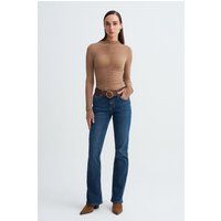 Gerade Jeans mit niedriger Taille