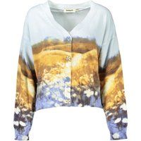 Cardigan mit künstlerischem Landschaftsdruck