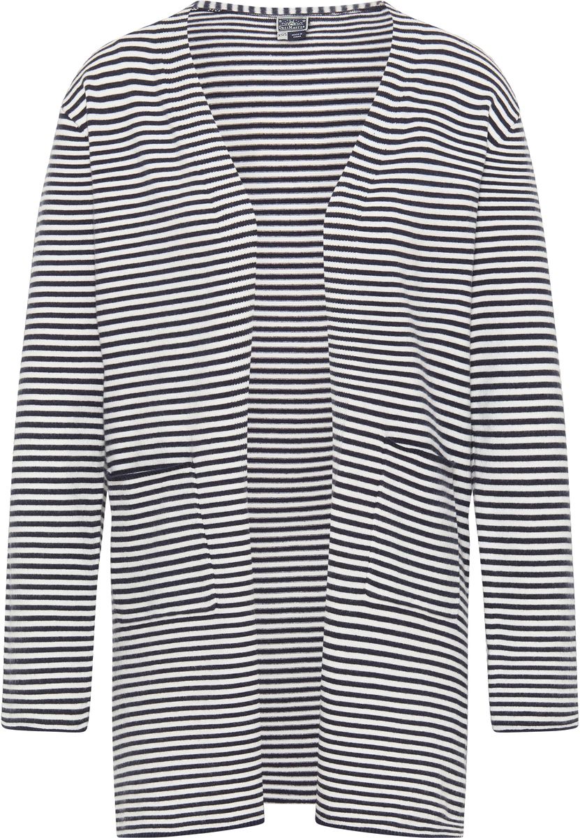 Gestreifter Cardigan mit offener Front