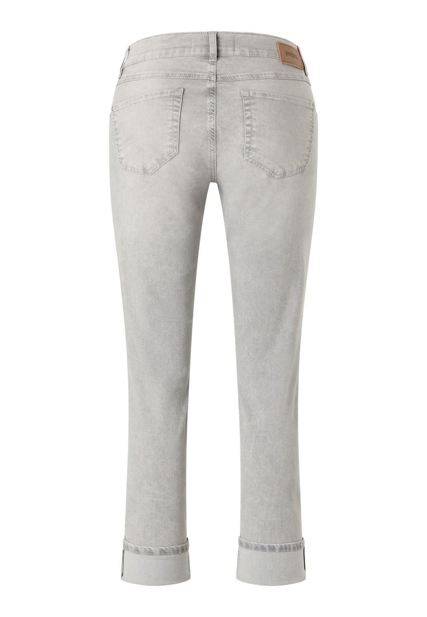 Bestickte Slim-Fit Cropped-Jeans