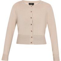 Elegante Strickjacke mit Metallic-Garn