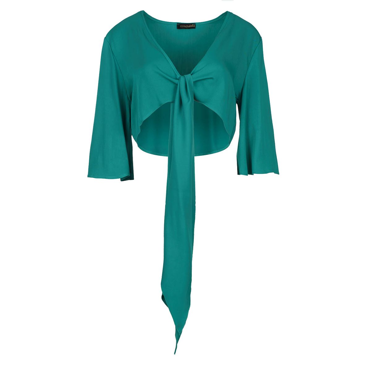 Bolero mit Bindedetail und Glockenärmeln